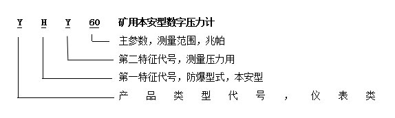 YHY60(C)礦用本安型數(shù)字壓力計